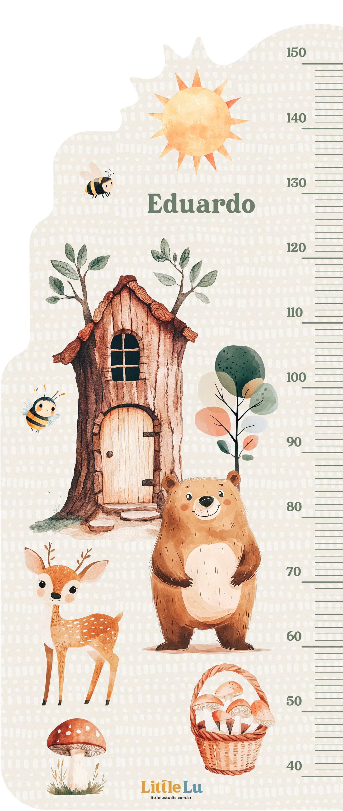 Régua de Crescimento - Woodland Story
