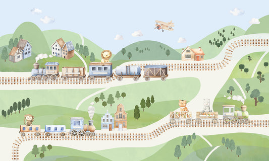Painel de Decorativo - Train Tracks