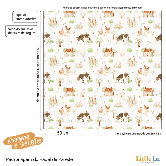 Papel de Parede Adesivo - Little Farm