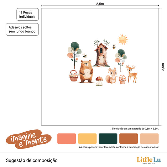 Adesivo de Parede - Woodland Story