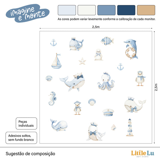 Adesivo de Parede - Little Sailor