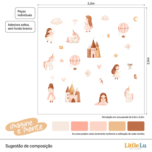 Adesivo de Parede - The Princess Dreams