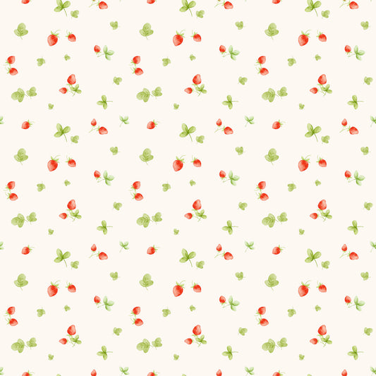 Papel de Parede Adesivo - Strawberry Farm