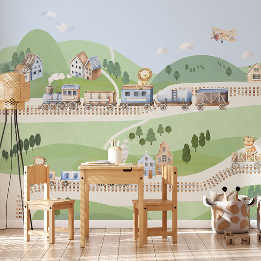 Painel de Decorativo - Train Tracks