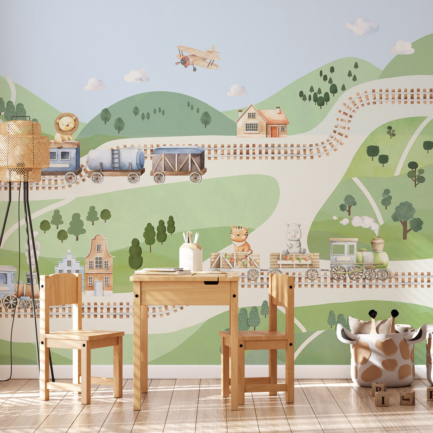 Painel de Decorativo - Train Tracks