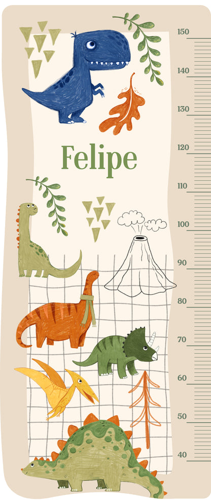 Régua de Crescimento - Dino Adventure