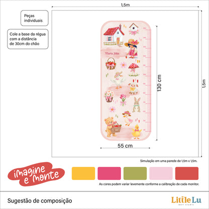 Régua de Crescimento - Cottage Core