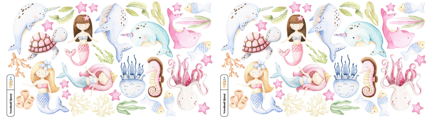 Adesivo de Parede - Mermaid Wonderland Full