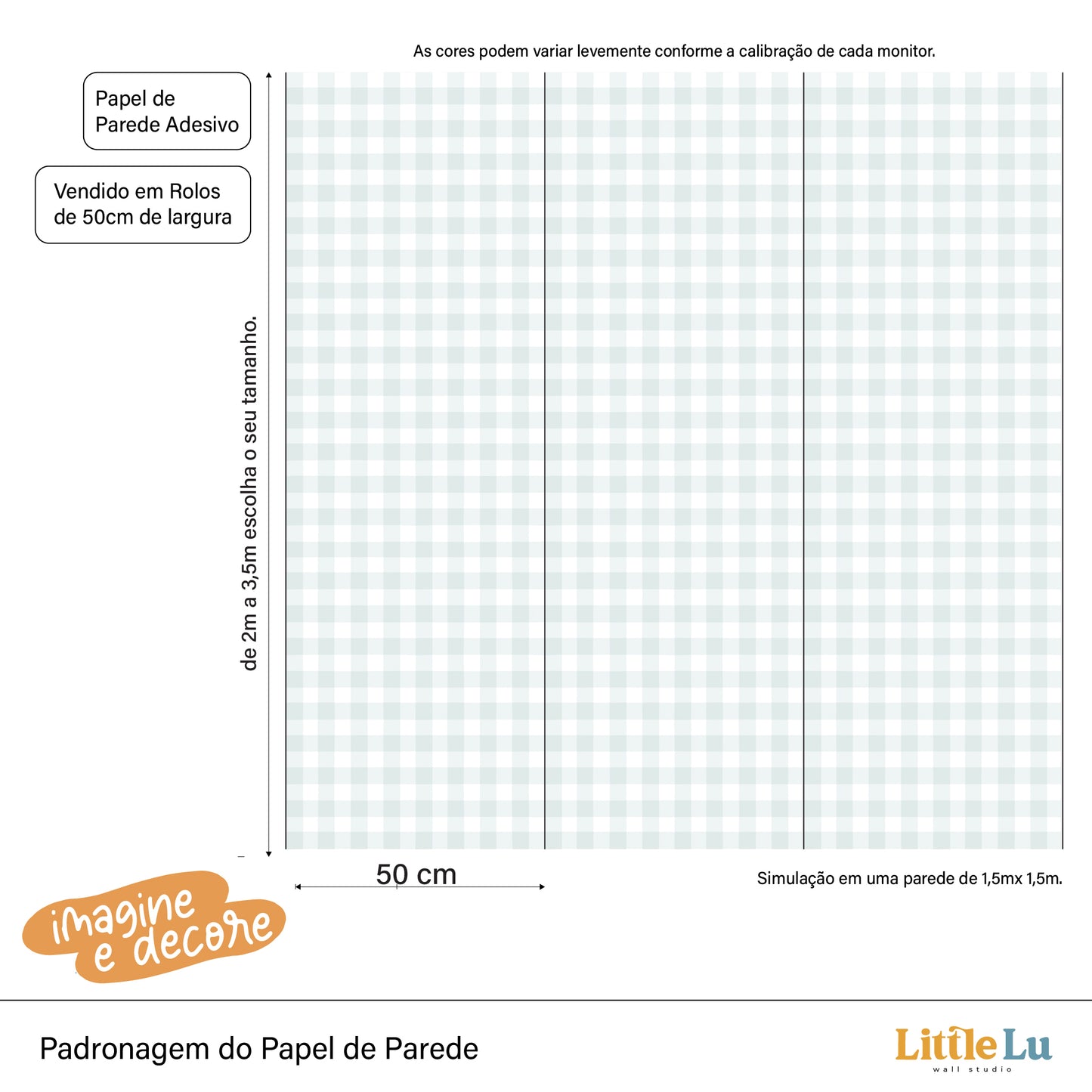 Papel de Parede Adesivo - Checkered Blue