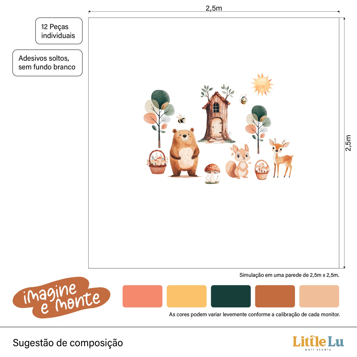 Adesivo de Parede - Woodland Story