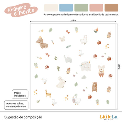 Adesivo de Parede - Magic Friends