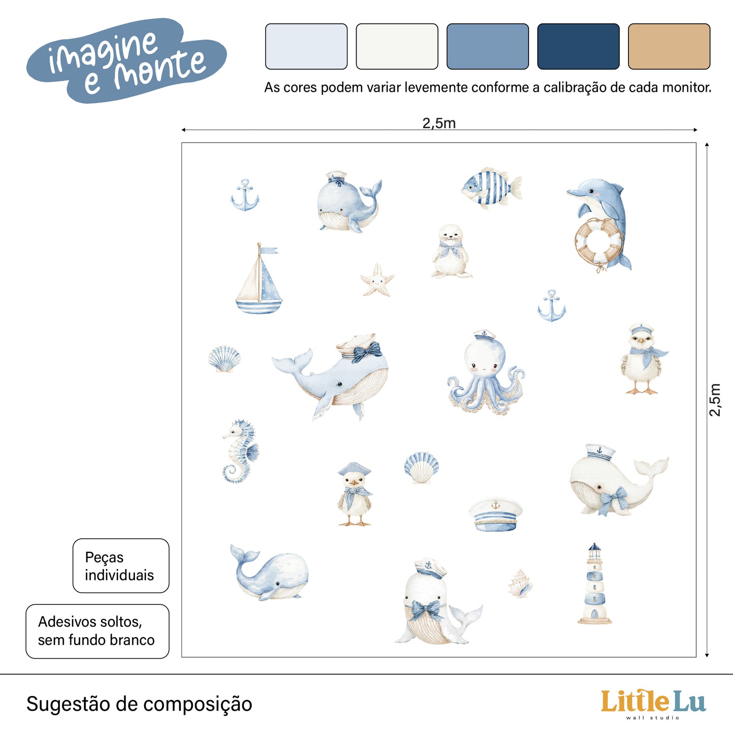 Adesivo de Parede - Little Sailor