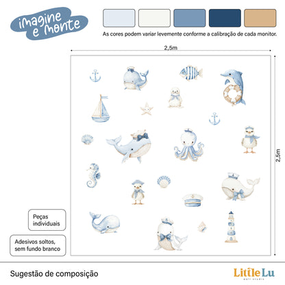 Adesivo de Parede - Little Sailor