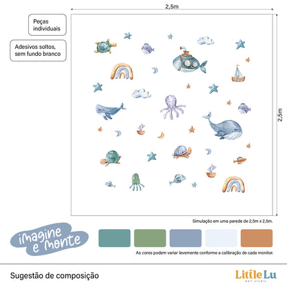 Adesivo de Parede - Ocean Adventure