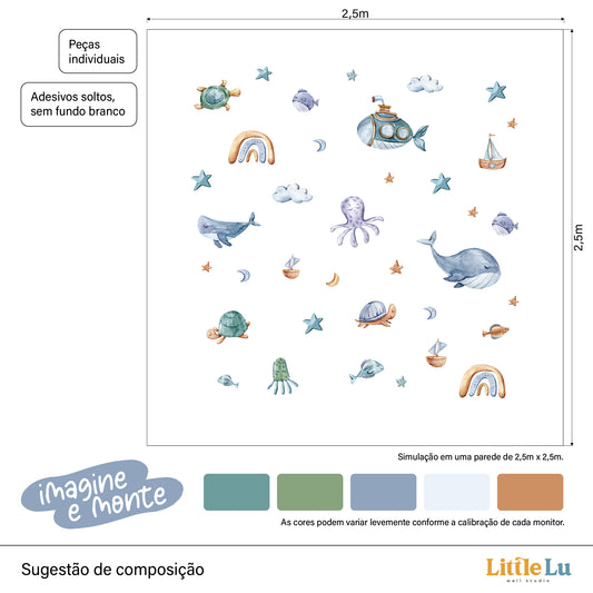 Adesivo de Parede - Ocean Adventure