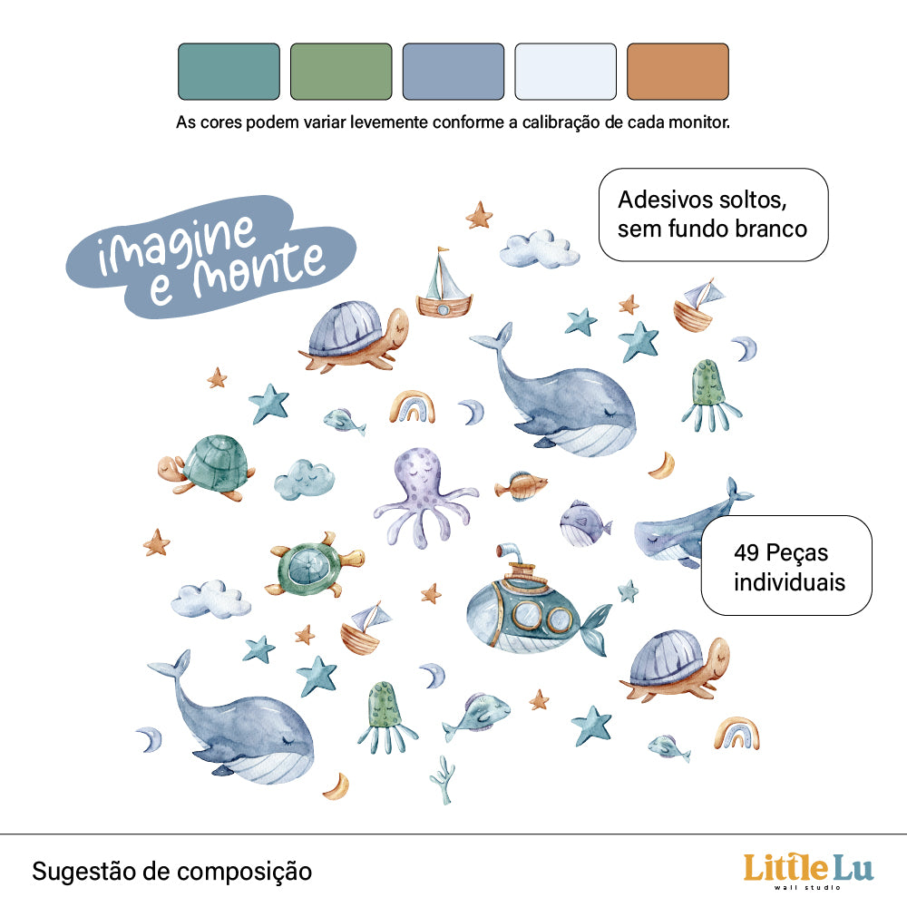 Kit Decorativo - Ocean Adventure