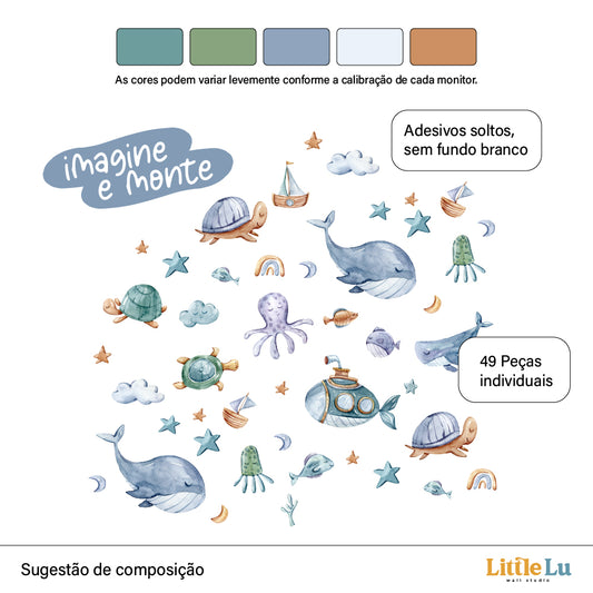 Kit Decorativo - Ocean Adventure