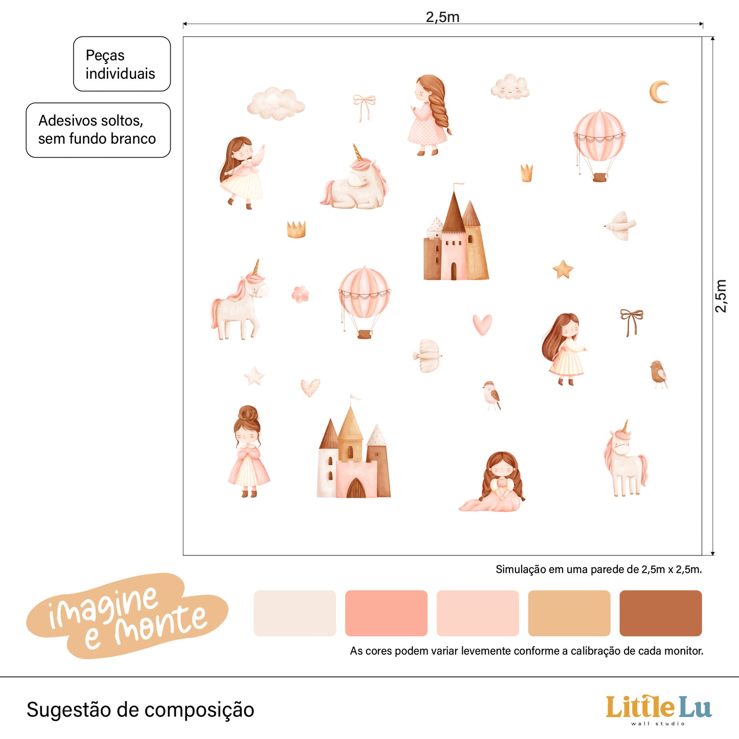 Adesivo de Parede - The Princess Dreams