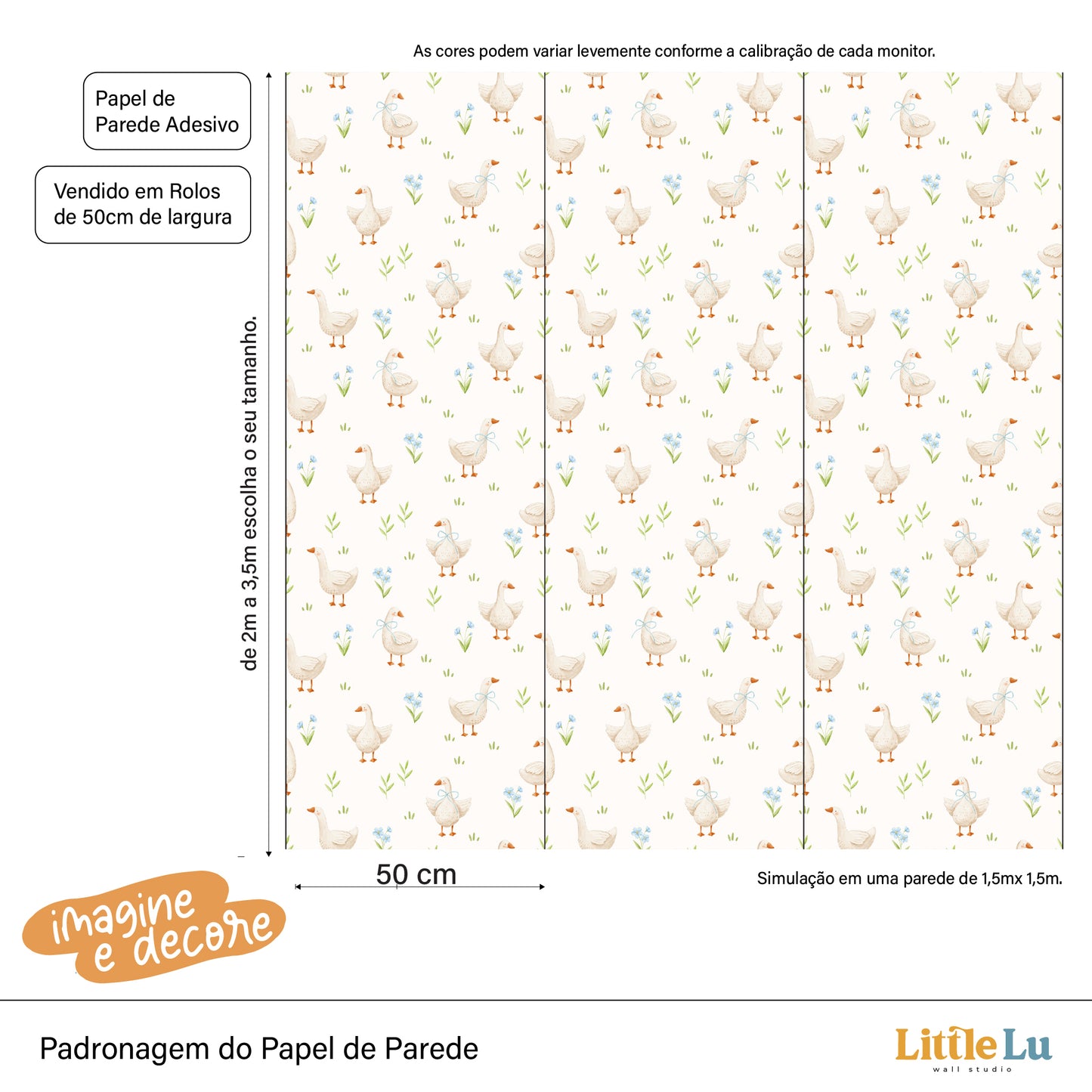 Papel de Parede Adesivo - Little Duck