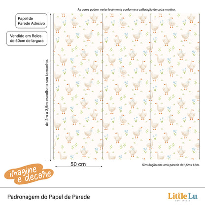 Papel de Parede Adesivo - Little Duck