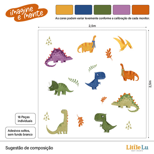 Adesivo de Parede - Dino Adventure