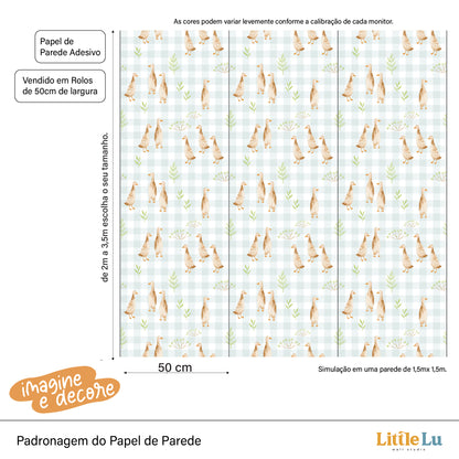 Papel de Parede Adesivo - Baby Duck