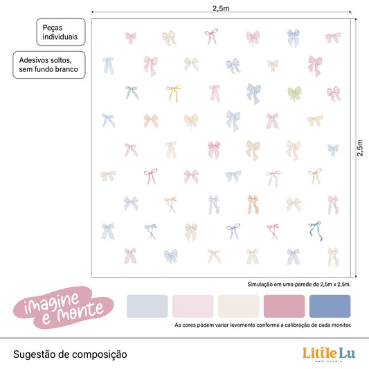 Adesivo de Parede - Candy Bows