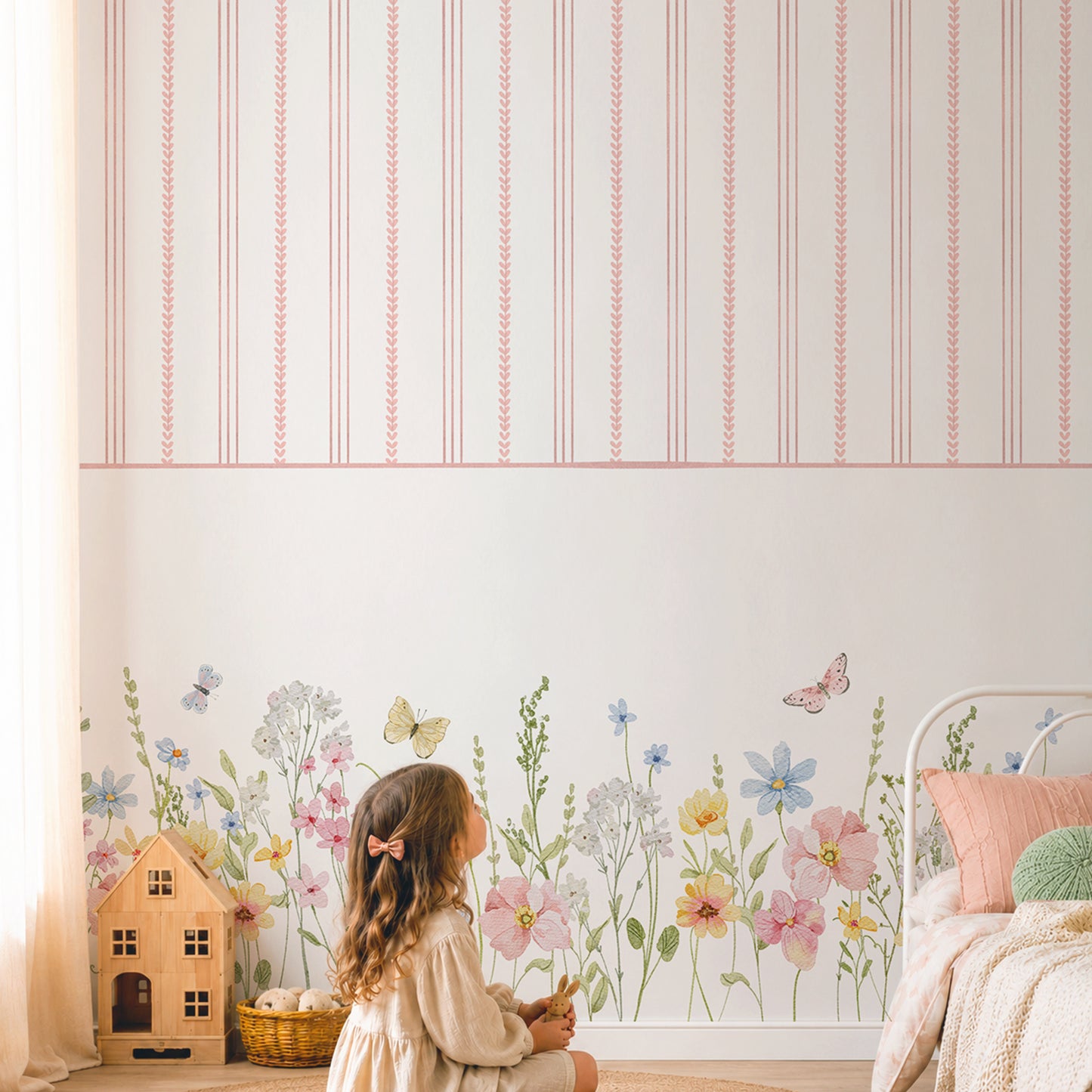 Painel de Decorativo Infantil - Garden Butterfly