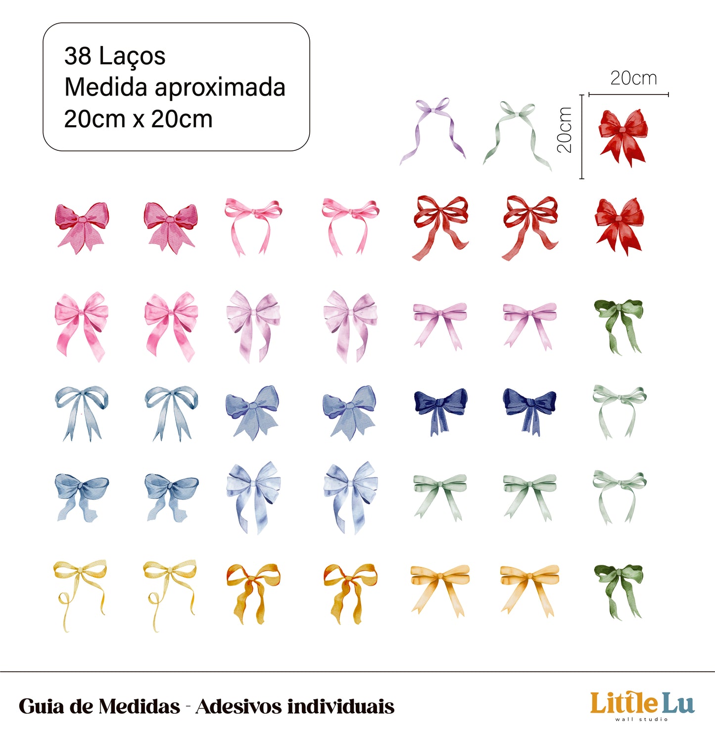 Kit Decorativo - Sweet Little Bows