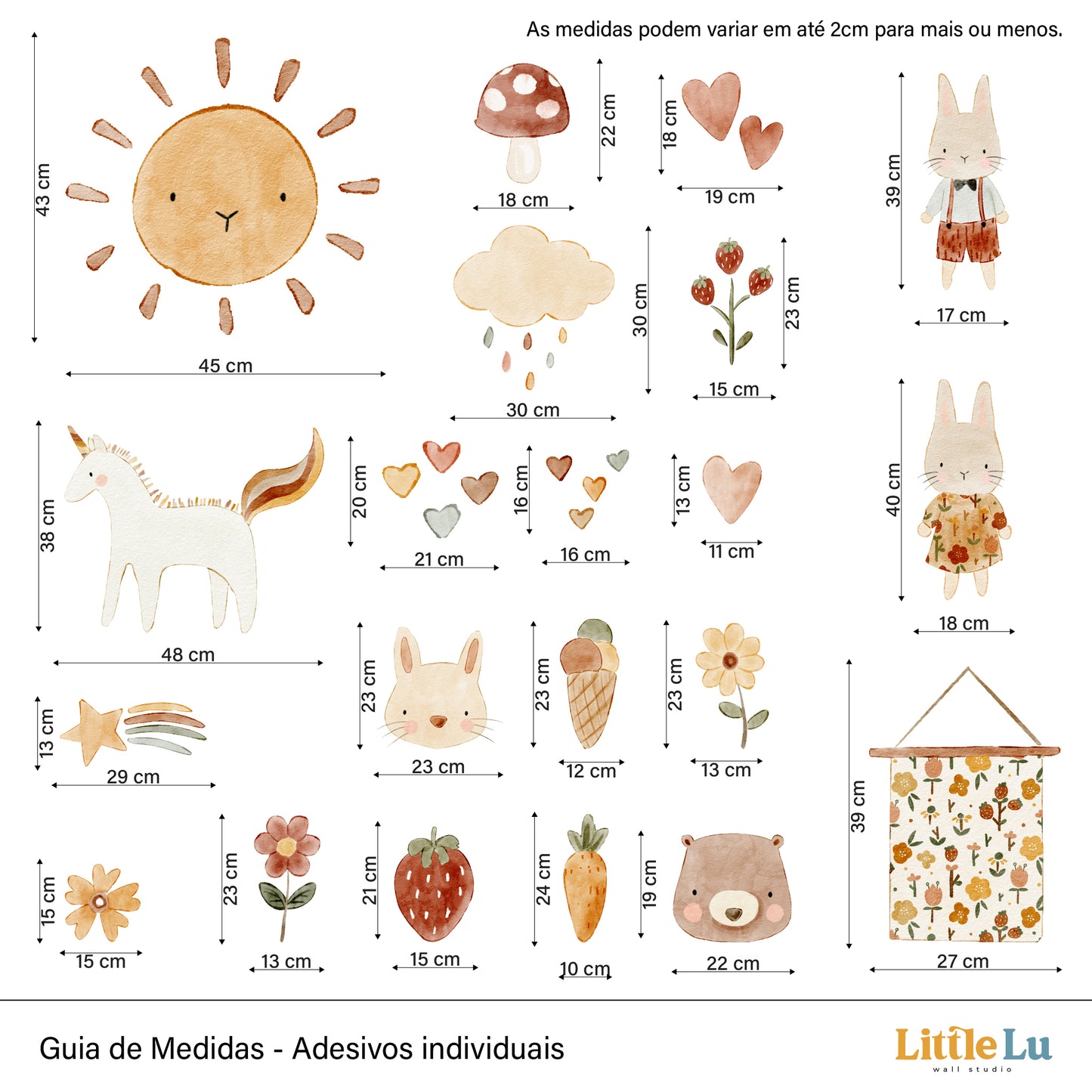 Adesivo de Parede - Bunny Tales