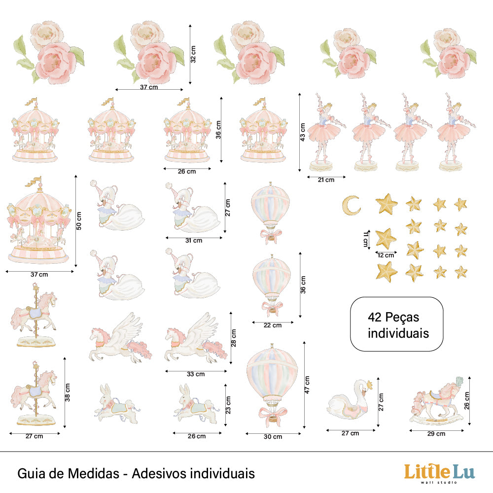 Kit Decorativo - Dancing Carousel