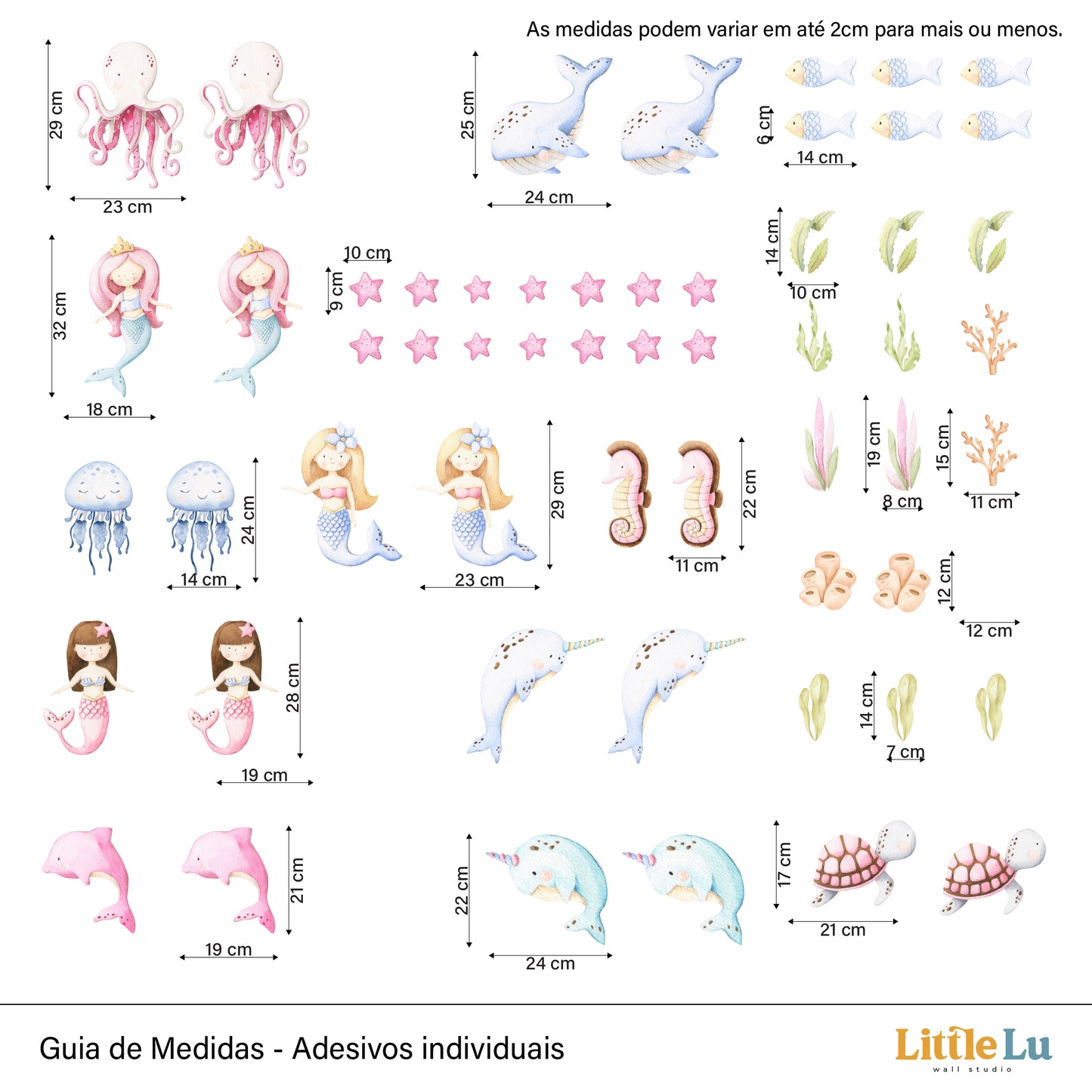 Adesivo de Parede - Mermaid Wonderland Full