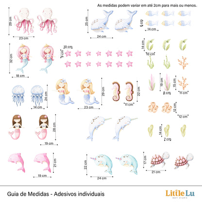 Adesivo de Parede - Mermaid Wonderland Full