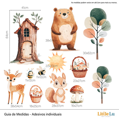 Adesivo de Parede - Woodland Story