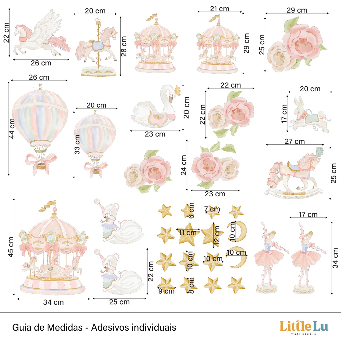Adesivo de Parede - Dancing Carousel
