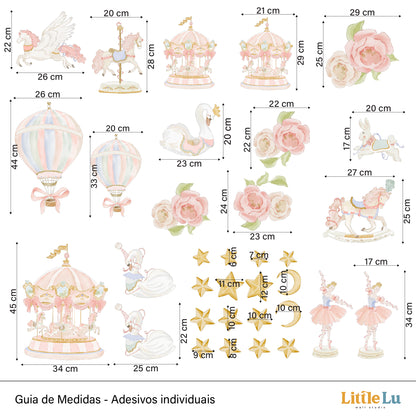Adesivo de Parede - Dancing Carousel