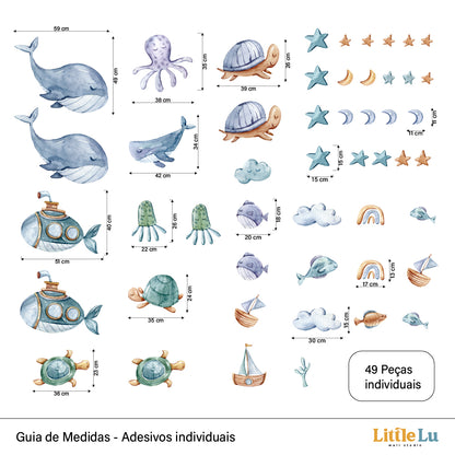 Kit Decorativo - Ocean Adventure