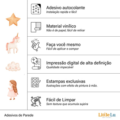 Adesivo de Parede - The Princess Dreams
