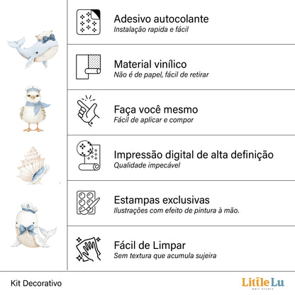Adesivo de Parede - Little Sailor