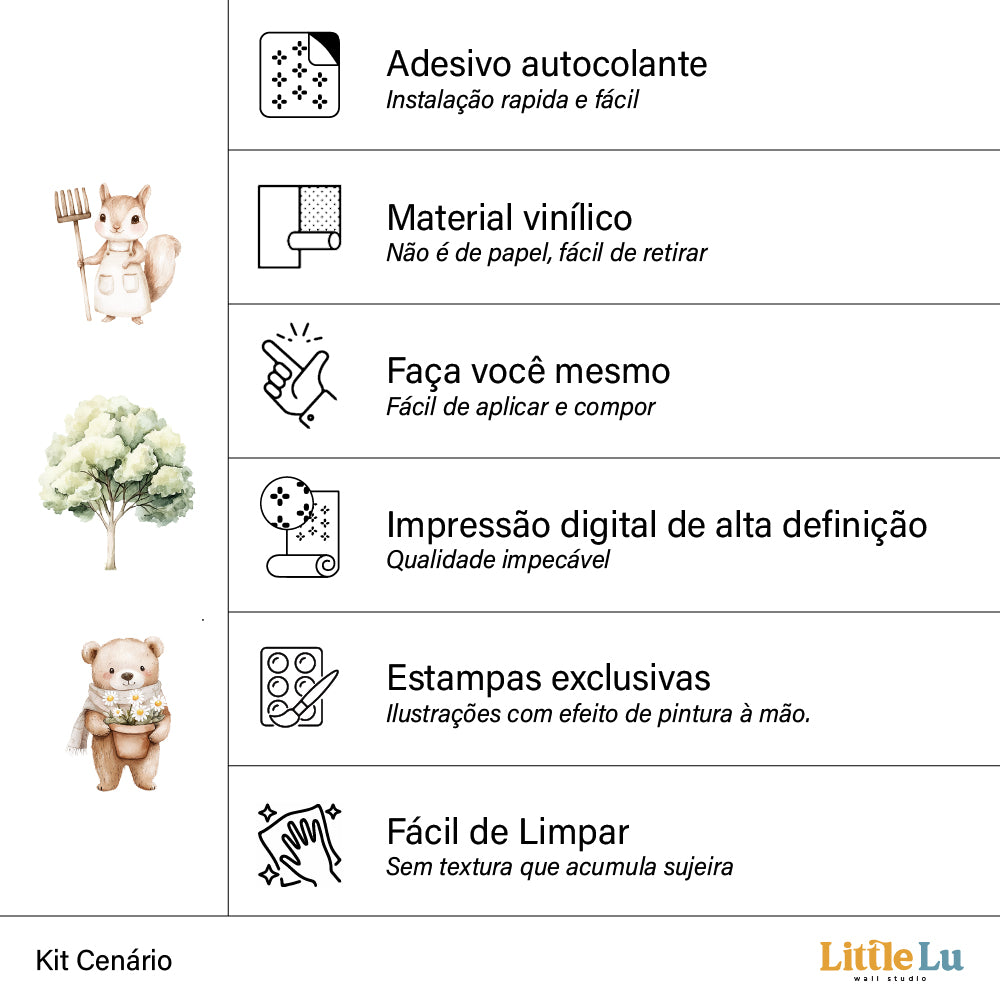 Kit Elementos - Garden Friends - Little Lu Studio