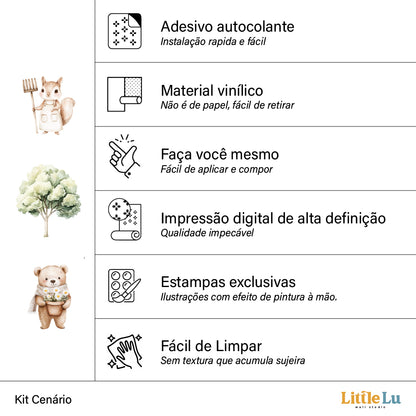 Kit Elementos - Garden Friends - Little Lu Studio