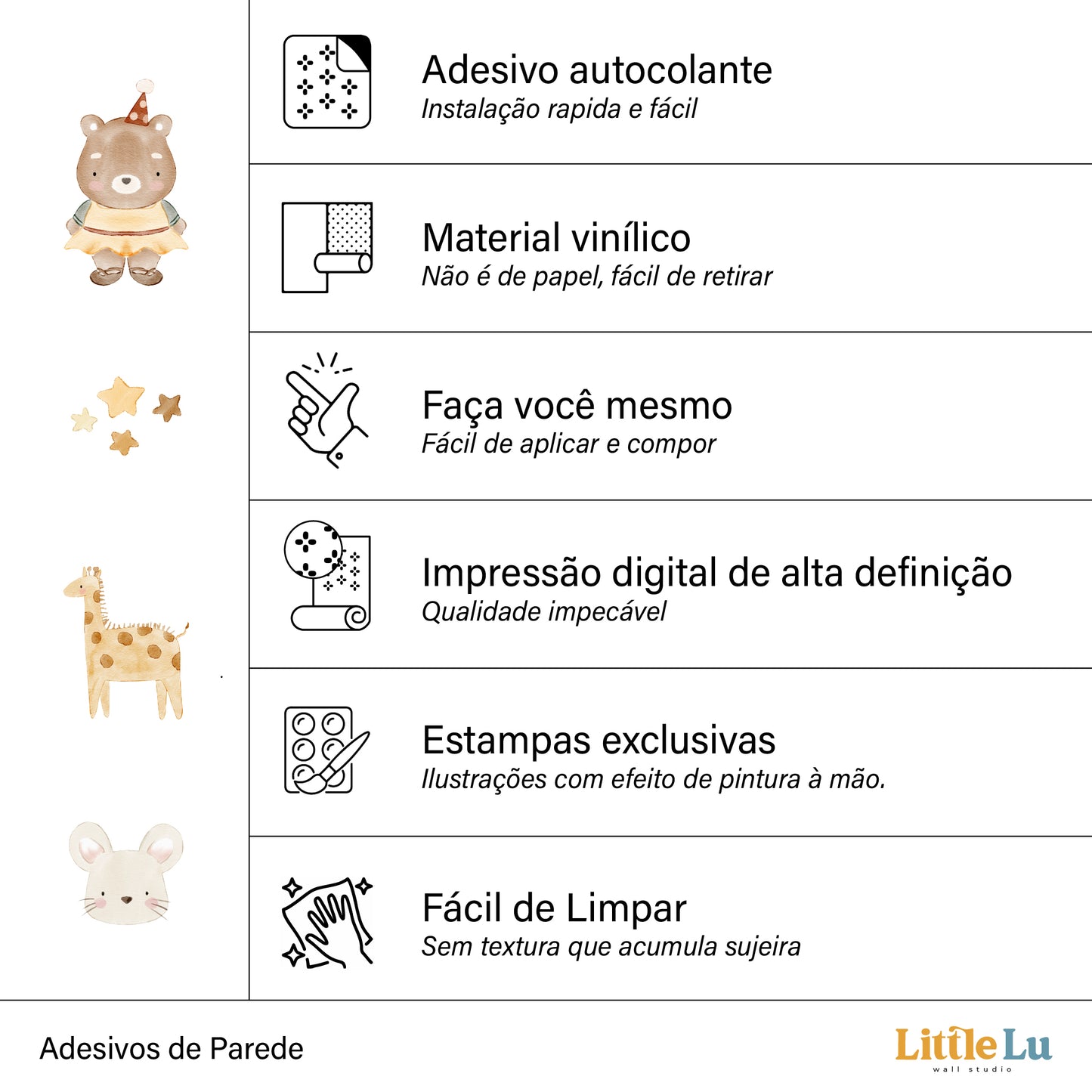 Adesivo de Parede - Magic Friends