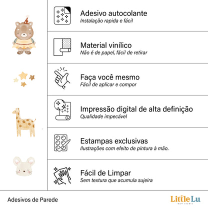 Adesivo de Parede - Magic Friends