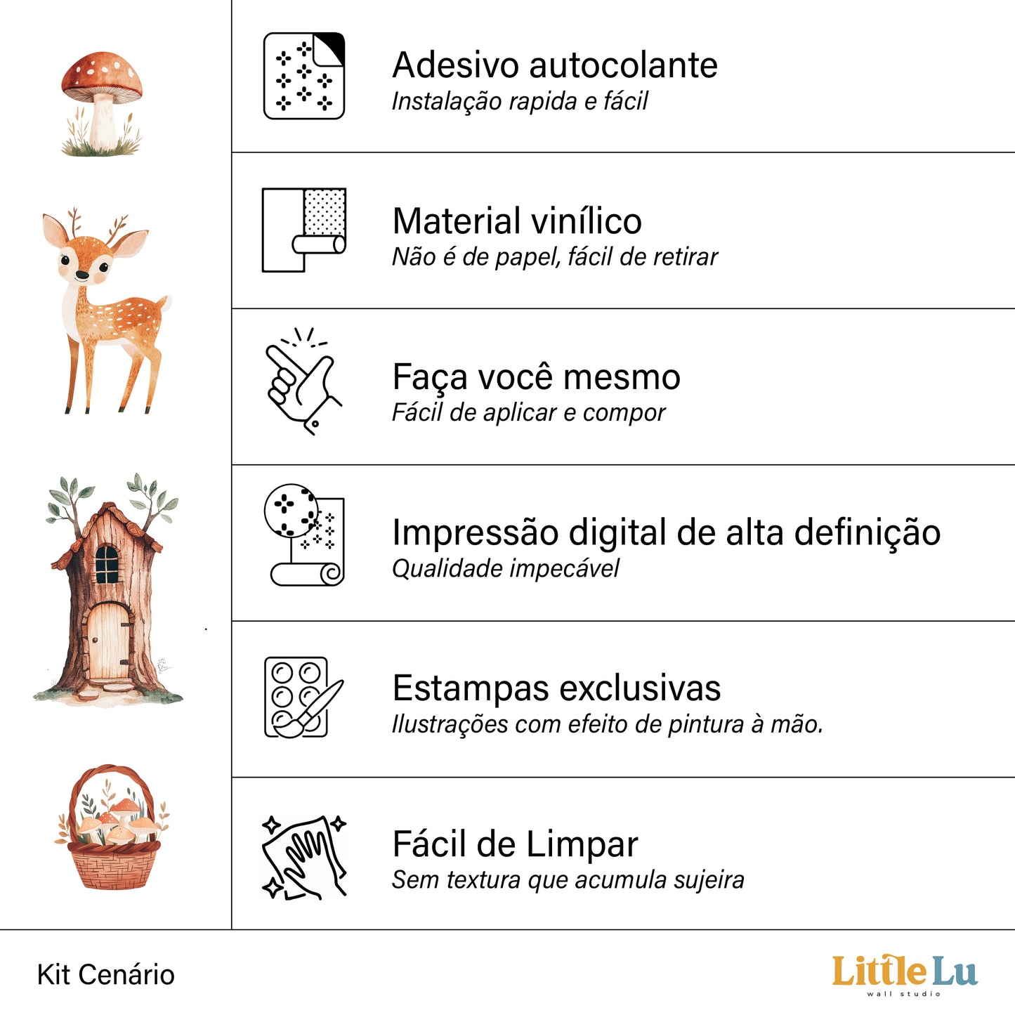 Adesivo de Parede - Woodland Story
