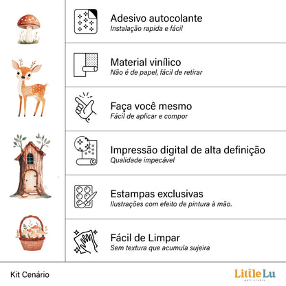 Adesivo de Parede - Woodland Story