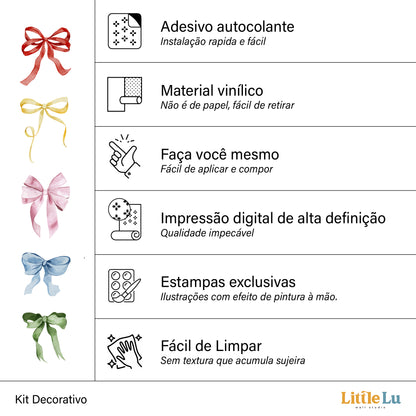 Adesivo de Parede - Sweet Little Bows