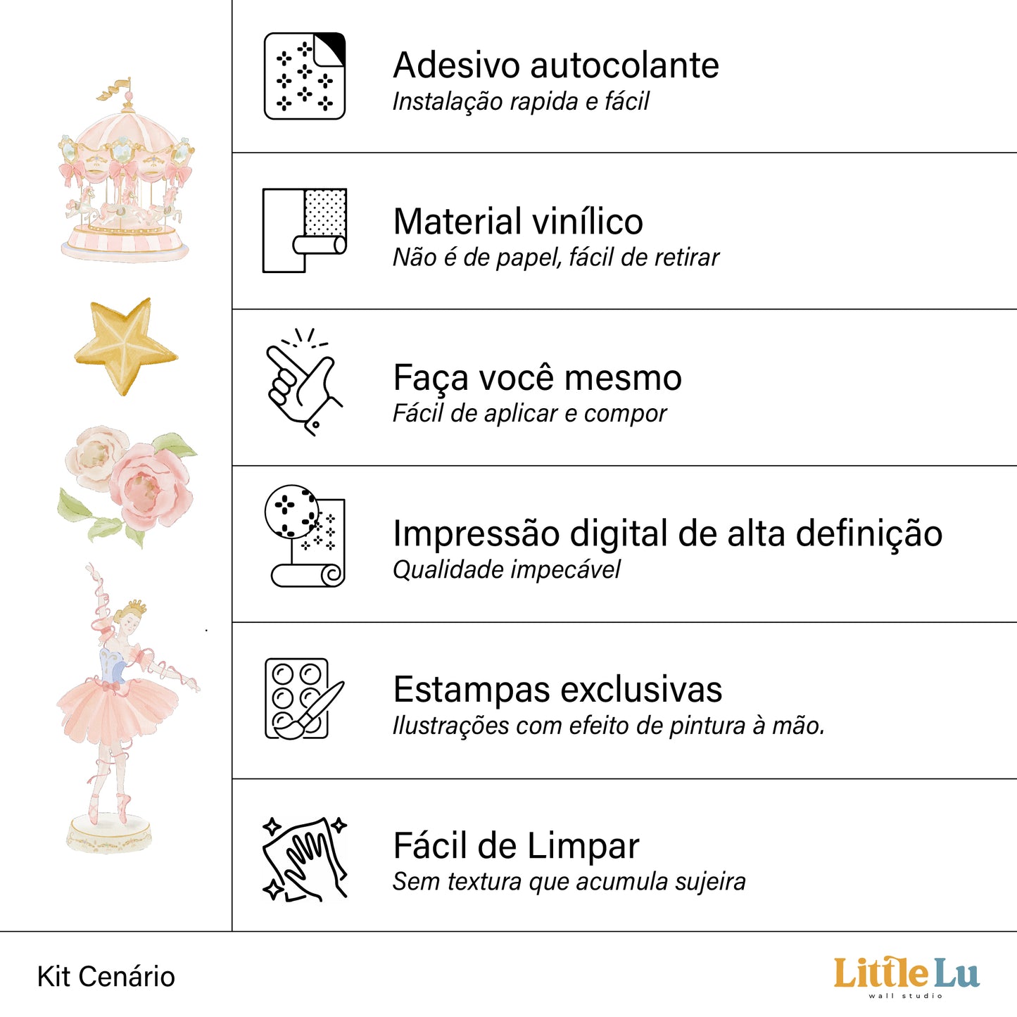 Adesivo de Parede - Dancing Carousel