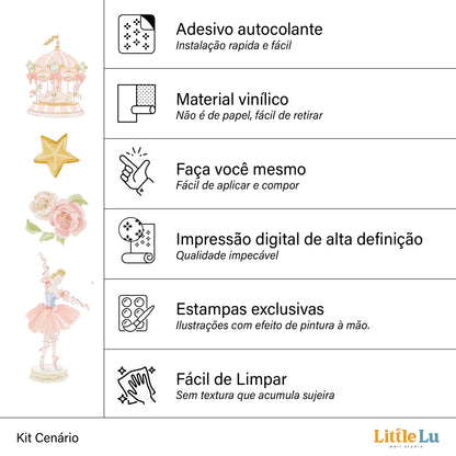 Adesivo de Parede - Dancing Carousel
