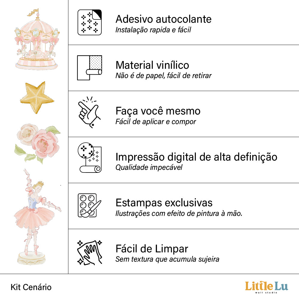 Kit Decorativo - Dancing Carousel