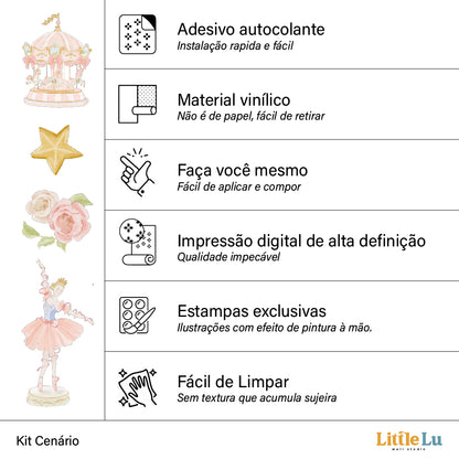 Kit Decorativo - Dancing Carousel